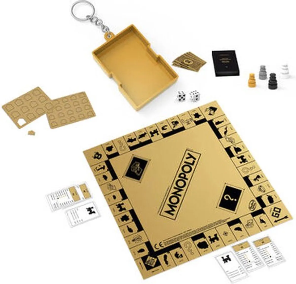 Hasbro Mini Monopoly Gold Sleutelhanger