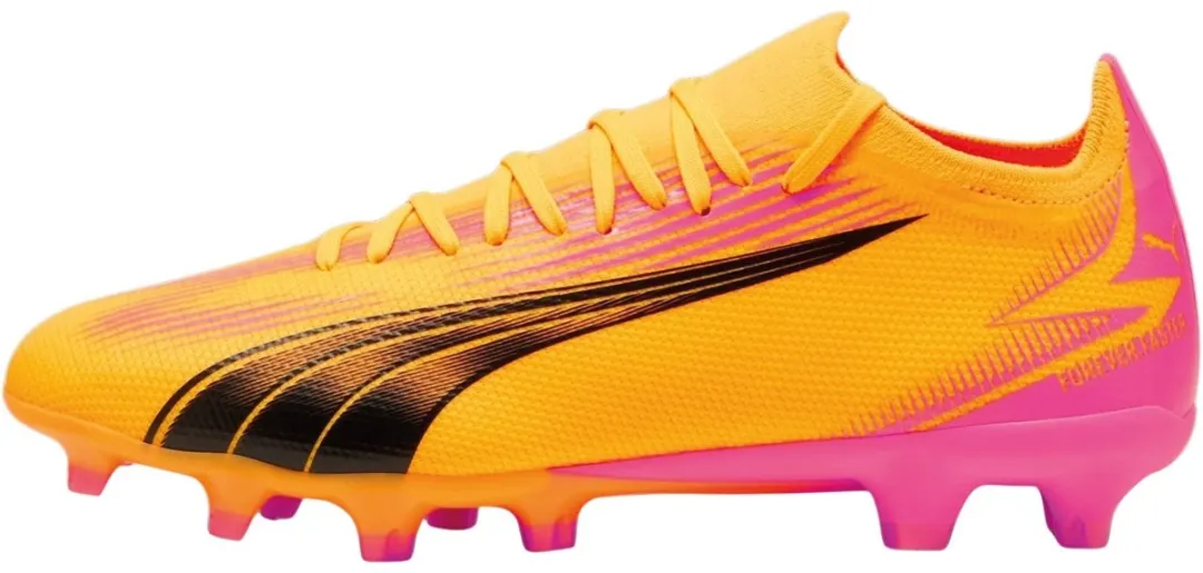 PUMA Ultra Match Voetbalschoenen Heren - FG/AG - 43 - Oranje/Rozewart