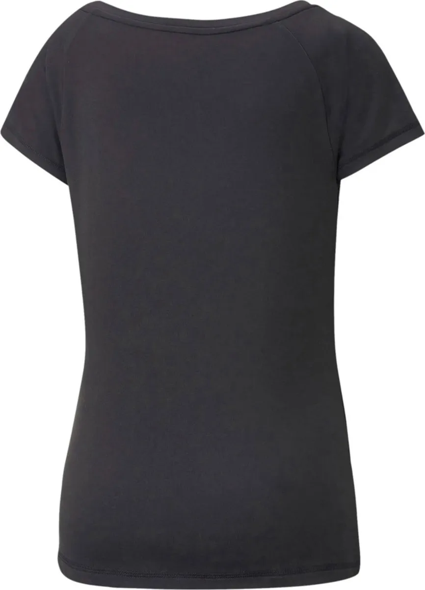 PUMA Train Jersey Cat Shirt Dames XS - Zwart/Grijs