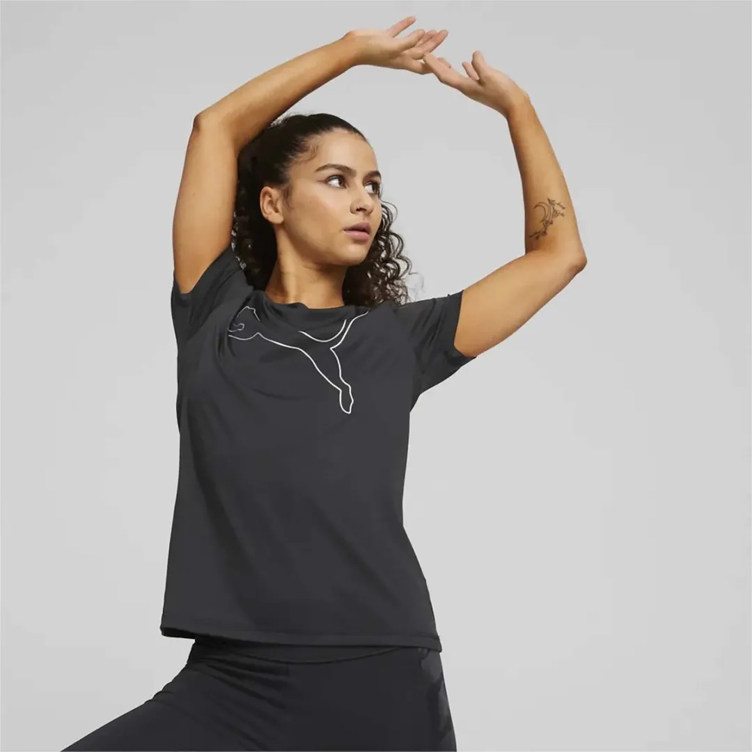 PUMA Train Jersey Cat Shirt Dames XS