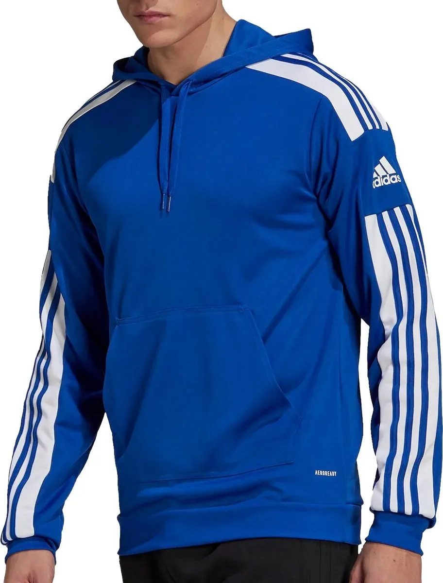 Adidas Squadra 21 Sweat Hoodie Heren - S - Wit/Zwart