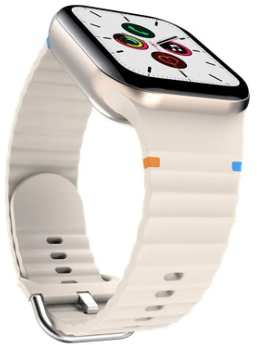 Just in Case Apple Watch ActiveFlex Horlogebandje - 38/40/41/42mm - Wit - afbeelding 4 van 6