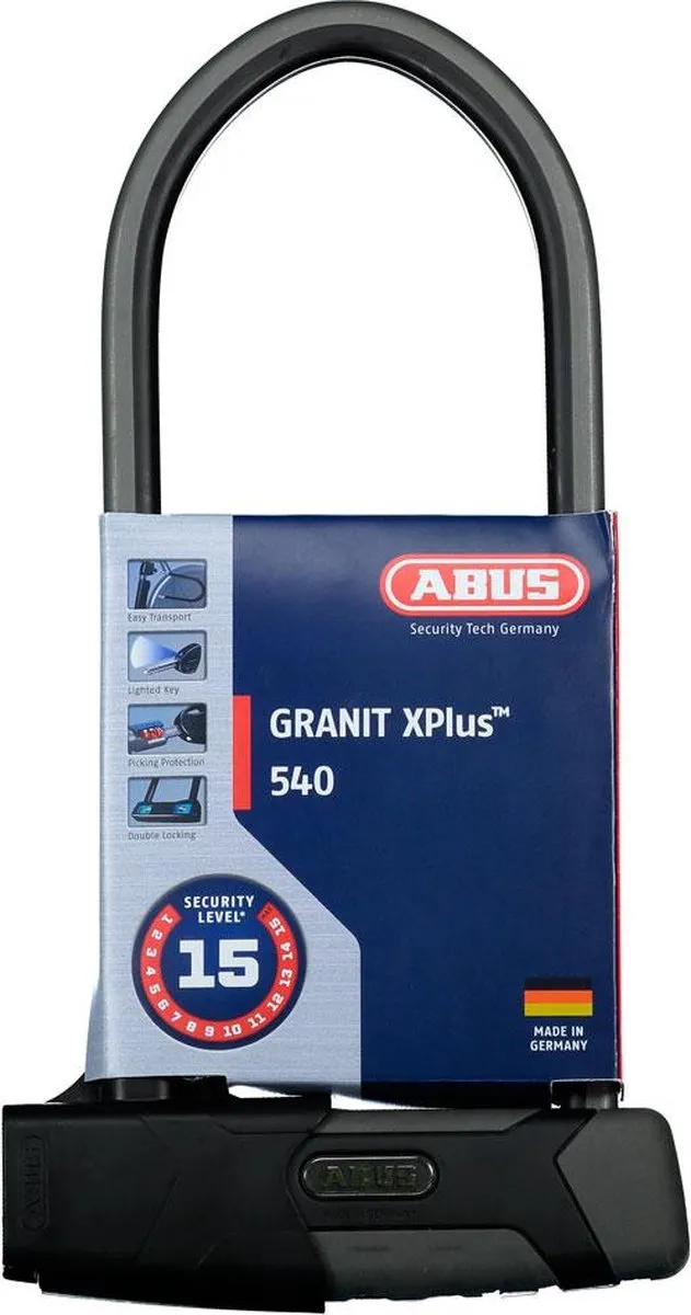 ABUS U-lock Granit X-Plus 540 300x109mm - Zwart