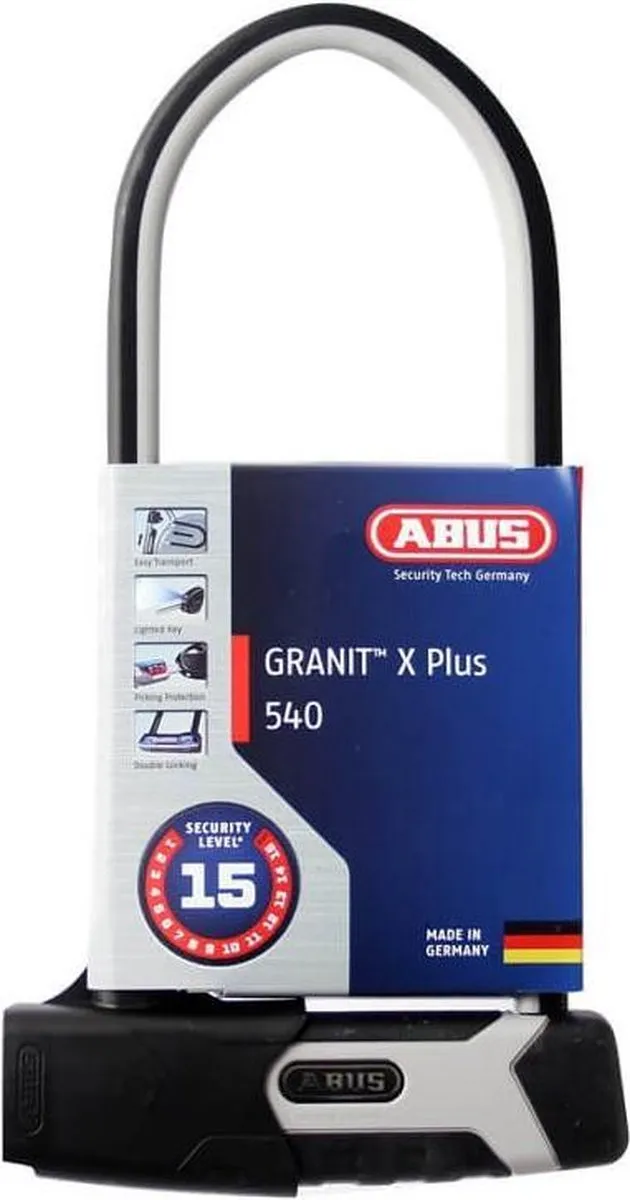 ABUS U-lock Granit X-Plus 540 300x109mm - Zwart