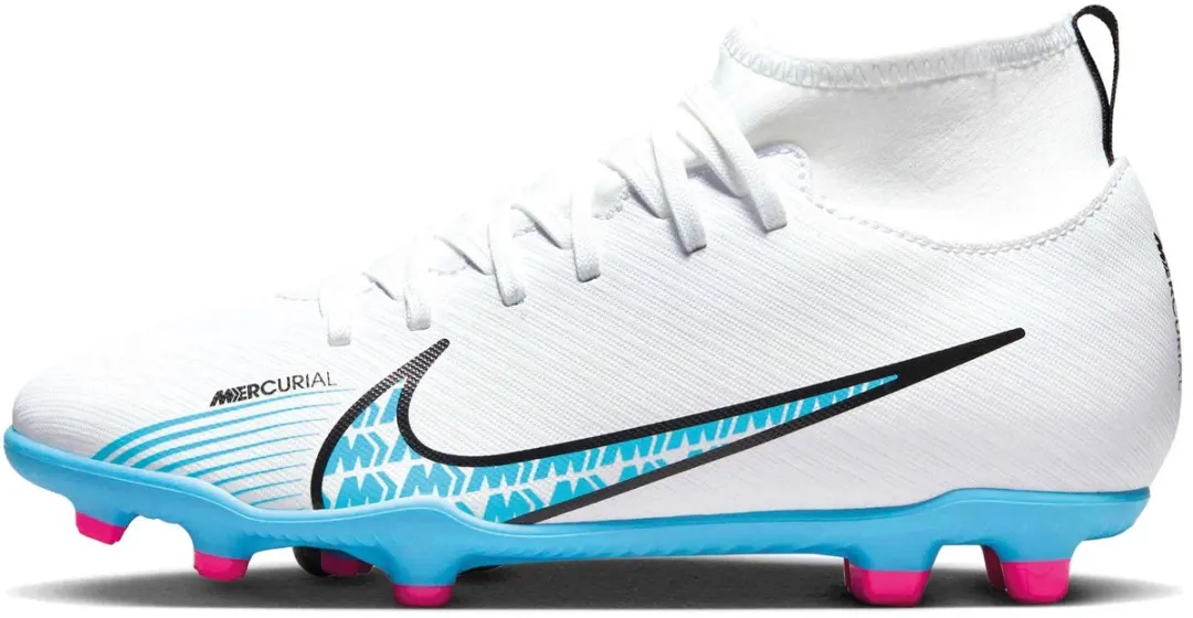 Nike Superfly 9 FG Voetbalschoen DJ5959-146 - Wit/Blauw/Roze