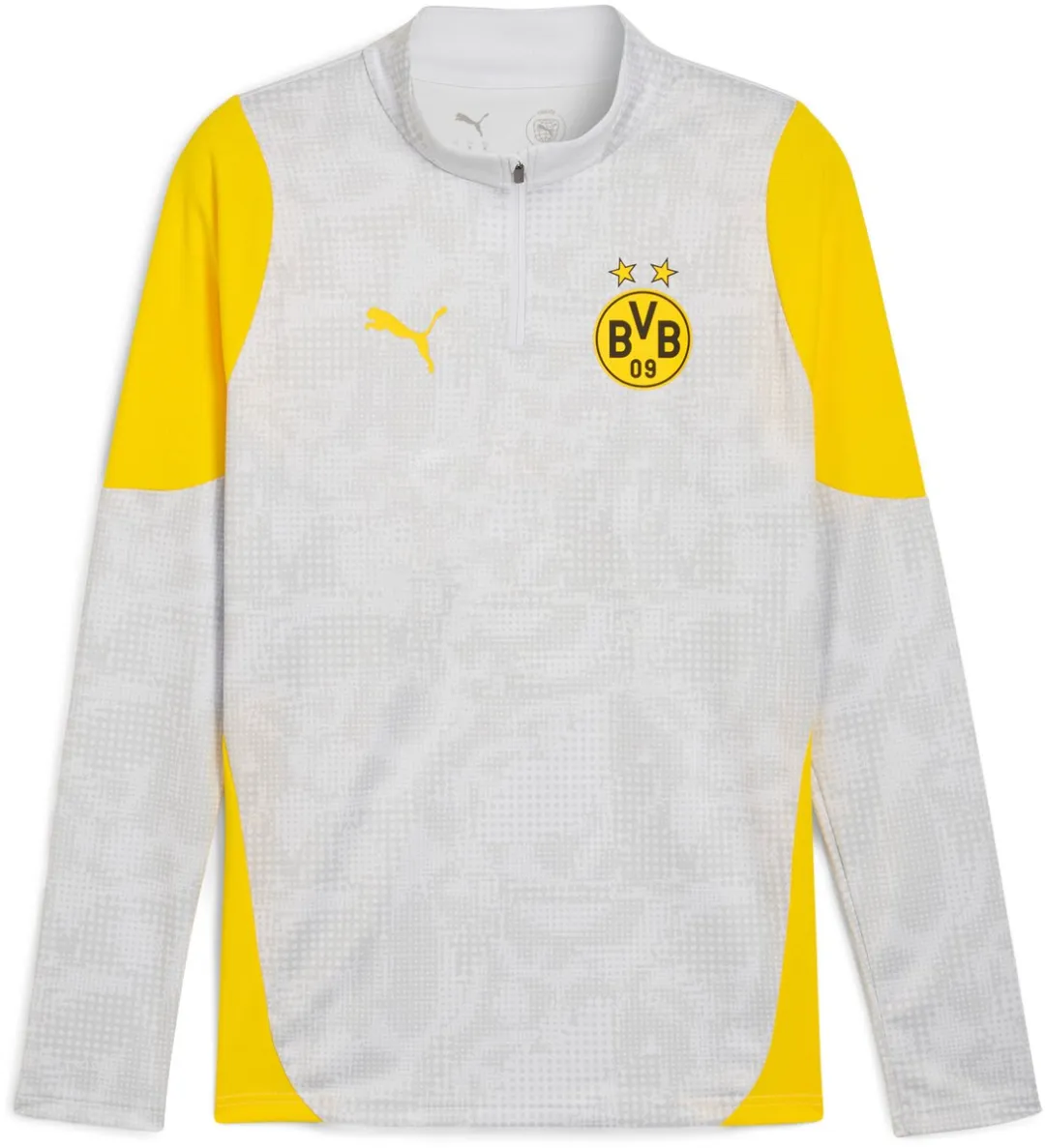 PUMA Borussia Dortmund Trainingshirt 1/4 Zip - Geel/Wit L