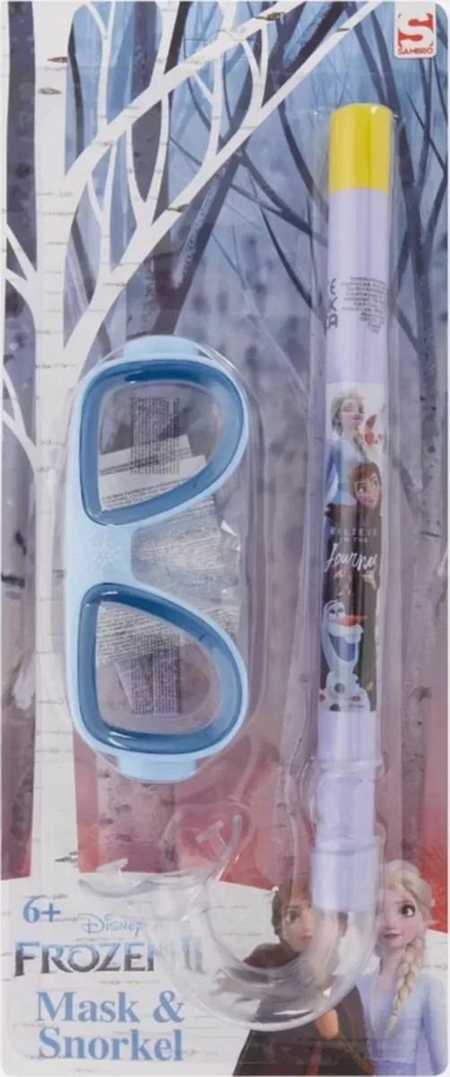 Disney Princess Snorkelset Blauw - Masker & Snorkelvinnen