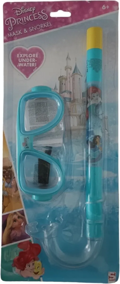 Disney Princess Snorkelset Blauw - Masker & Snorkelvinnen