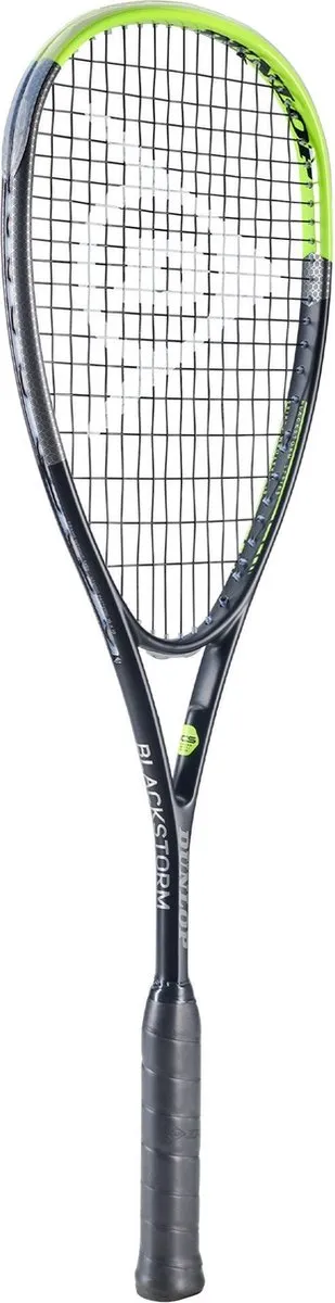 Dunlop Blackstorm Squashracket - Zwart/Geel
