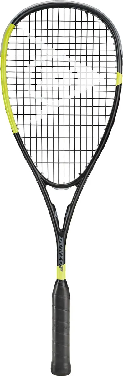 Dunlop Blackstorm Squashracket - Zwart/Geel