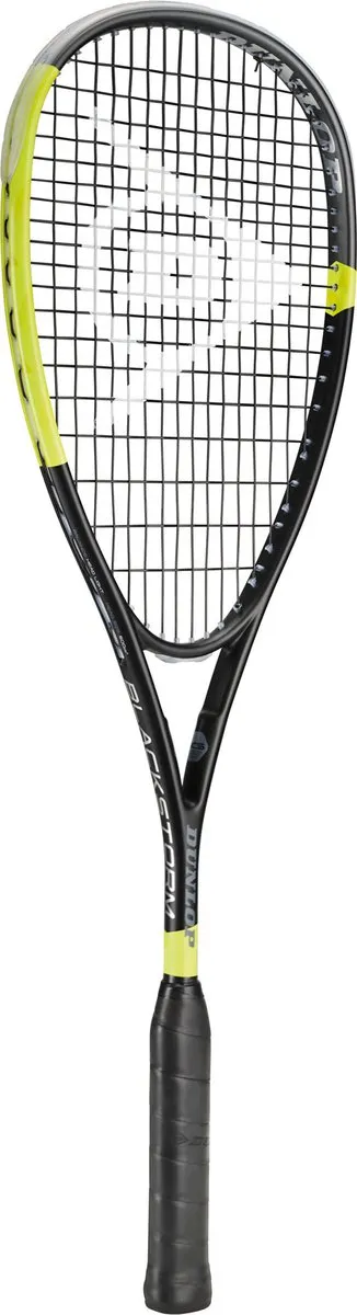 Dunlop Blackstorm Squashracket - Zwart/Geel