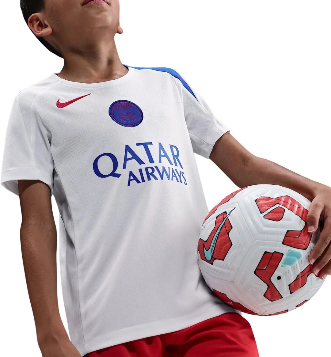 Nike Paris Saint-Germain Strike 2025/26 Trainingsshirt Junior HM4445-101
