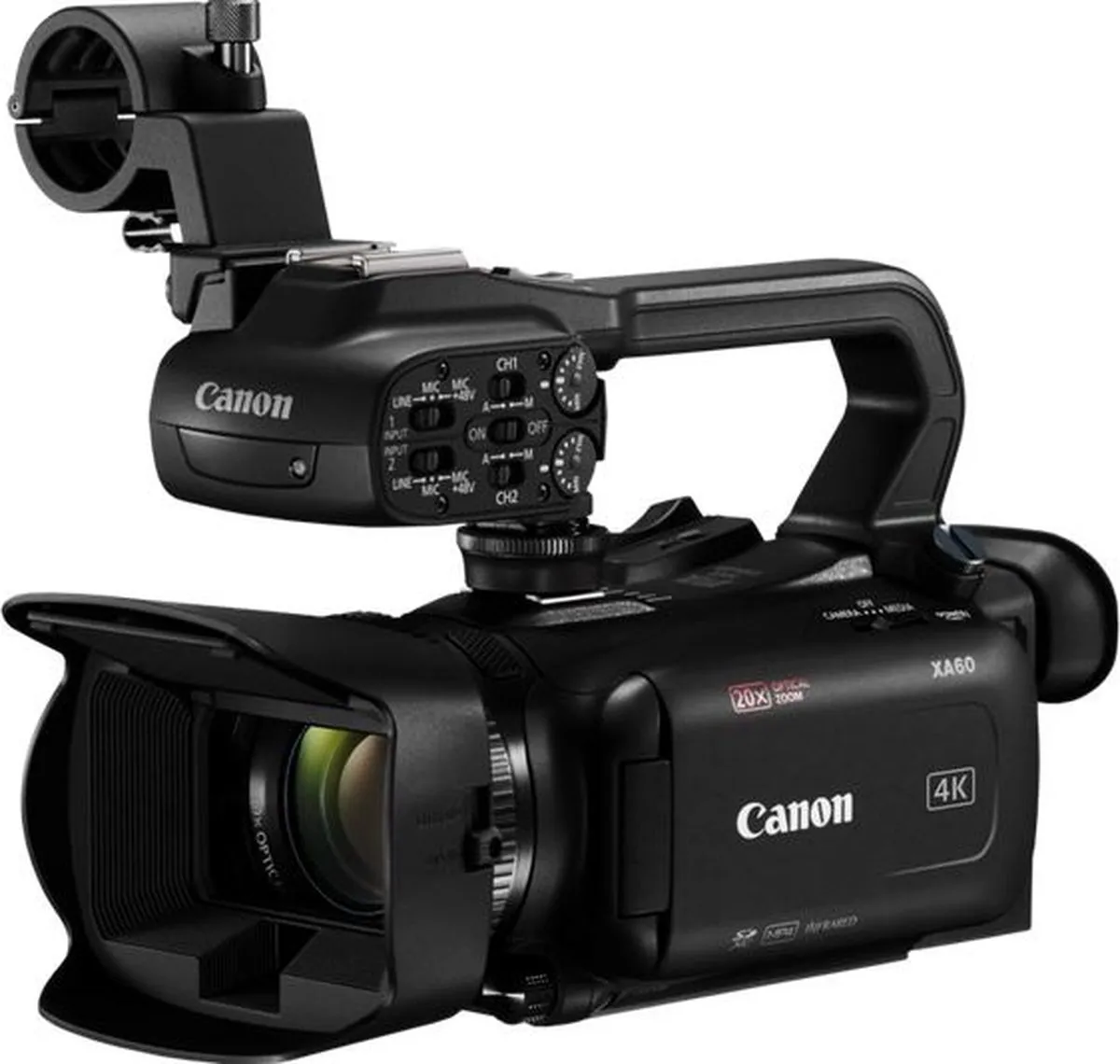 Canon XA60 4K Videocamera - 20x Zoom - Zwart - afbeelding 2 van 2