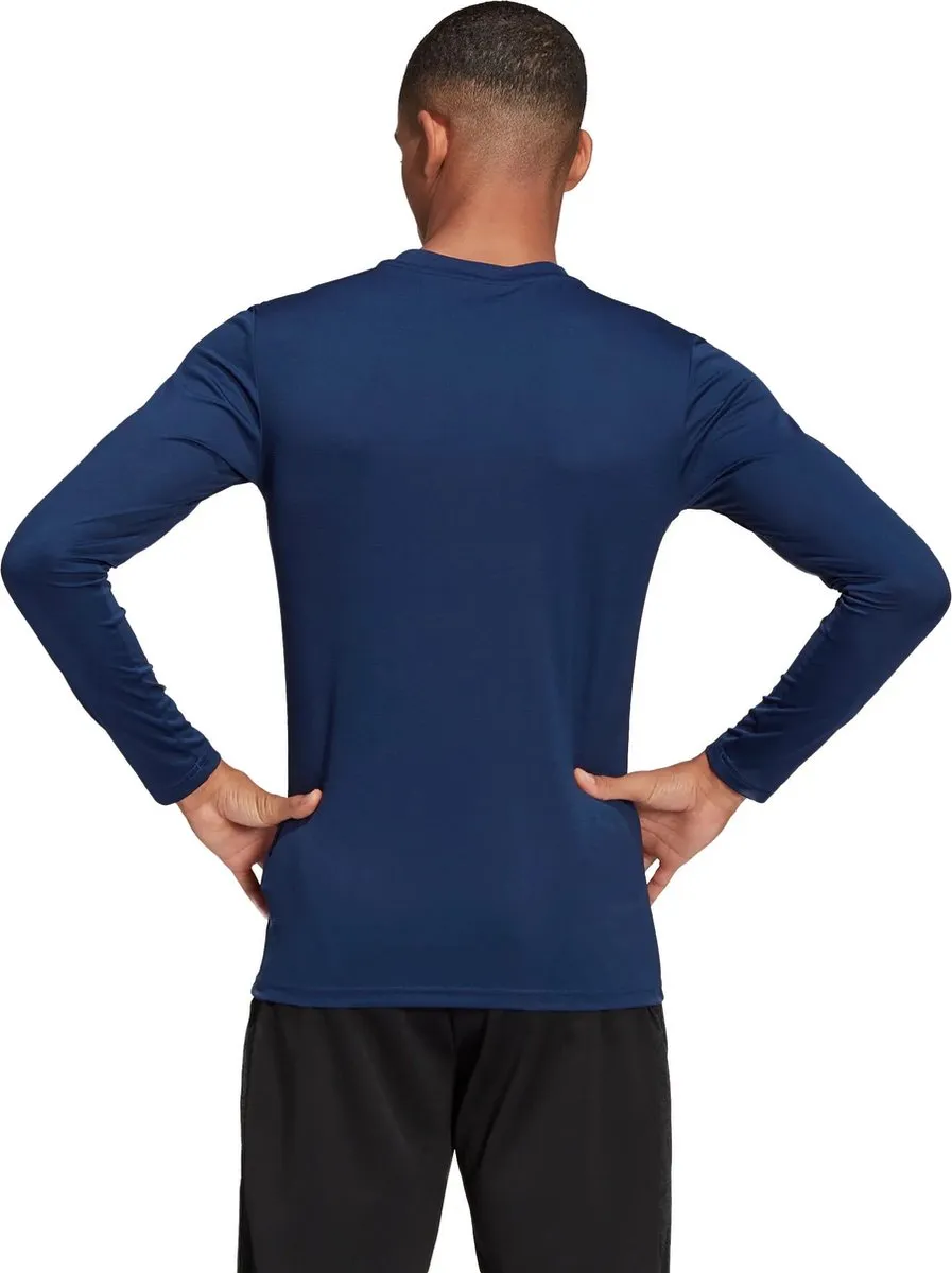 adidas Team Base Longsleeve Junior 140 - Blauw/Wit