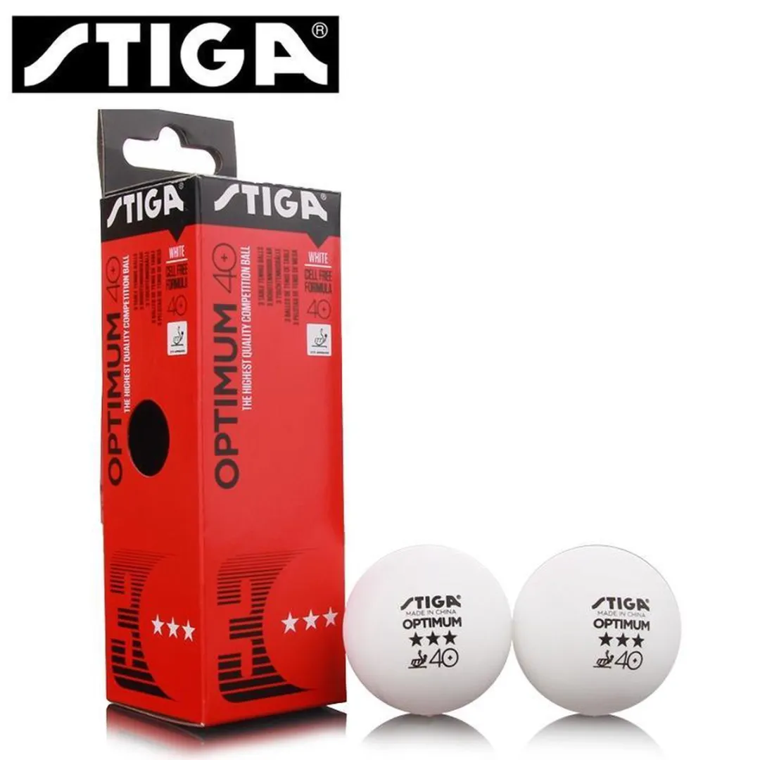 Stiga Optimum 3-Sterren Tafeltennisballen - 3 Stuks