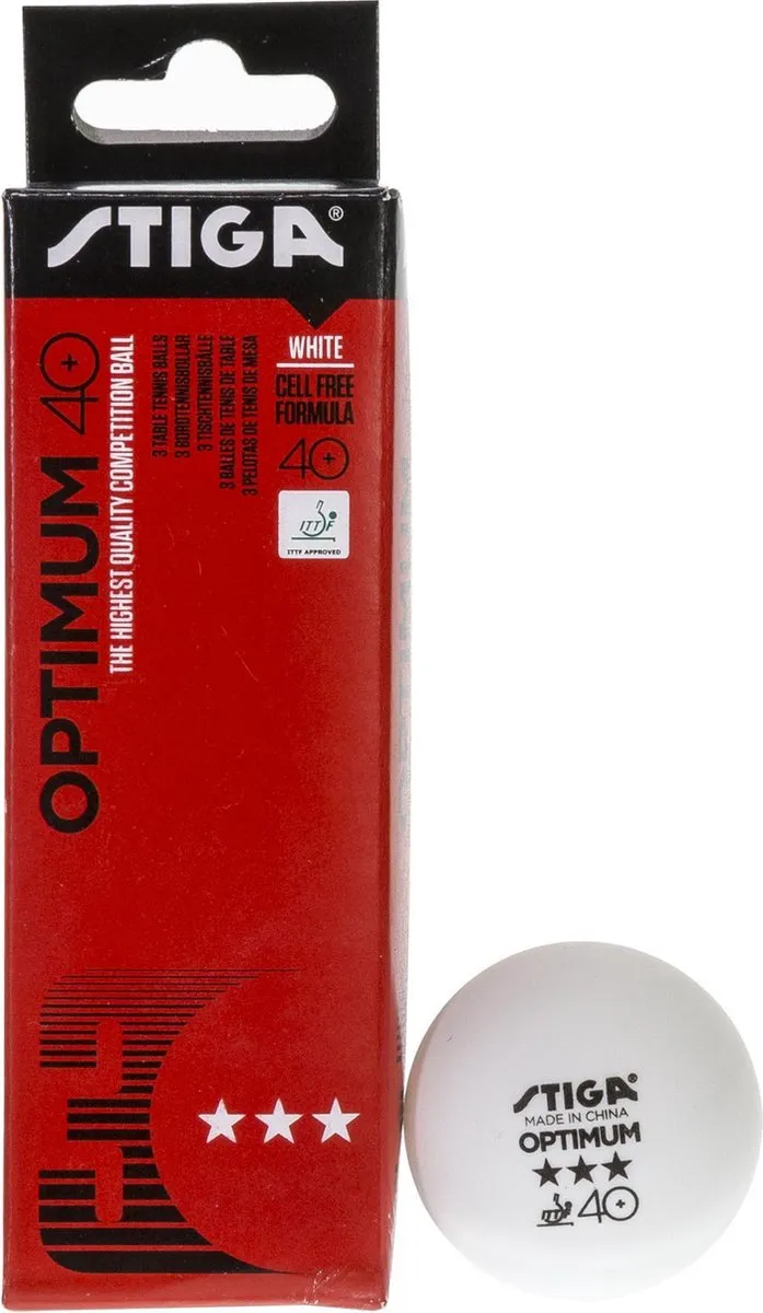Stiga Optimum 3-Sterren Tafeltennisballen