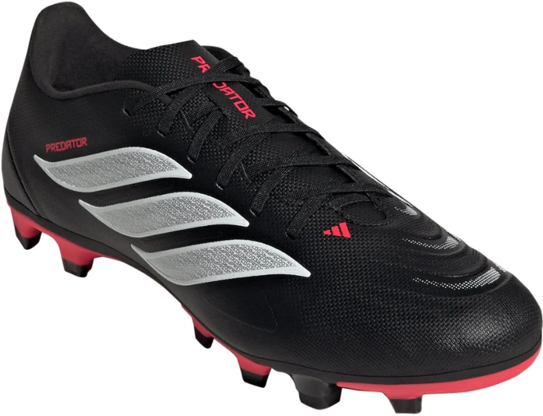 adidas Predator Club FG/MG 2/3 Voetbalschoenen - 42 2/3 - Core Black/Wit/Rood