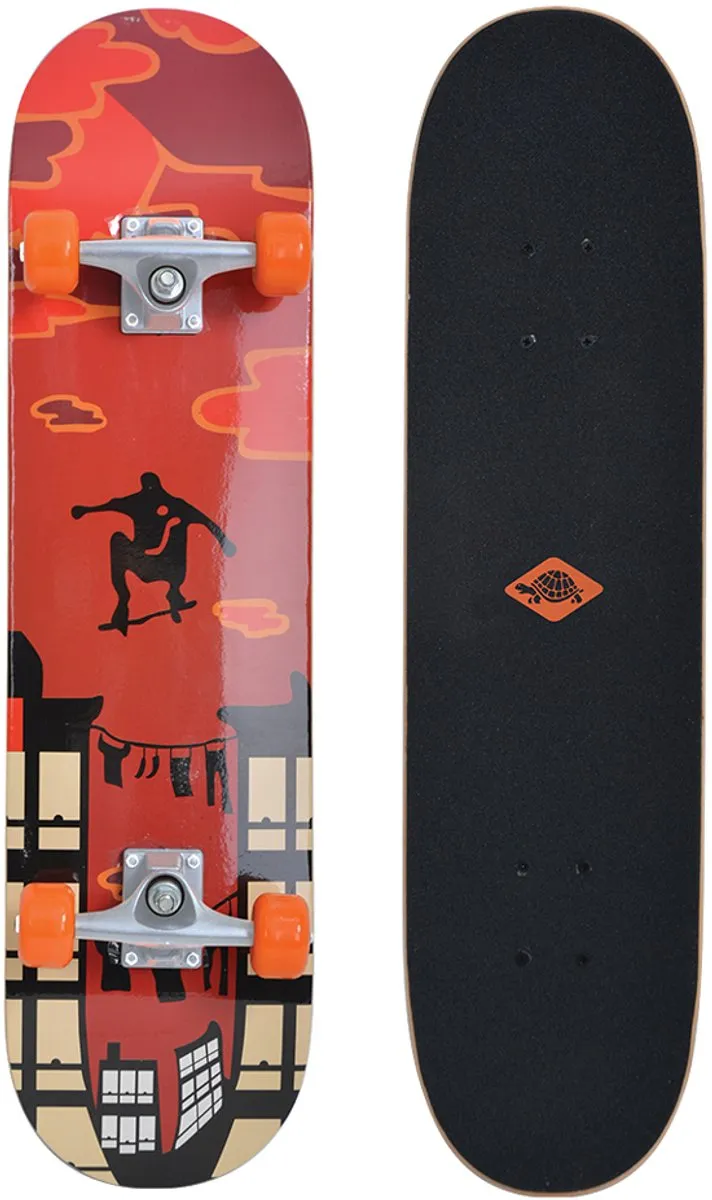 Schildkröt Skateboard Beginners 31 inch - Groen - Dubbel Kick