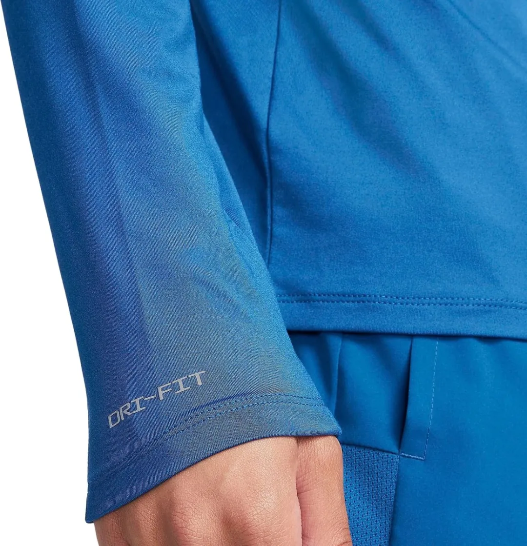Nike Dri-FIT Element Flash Half-Zip Shirt Heren - S - Blauw
