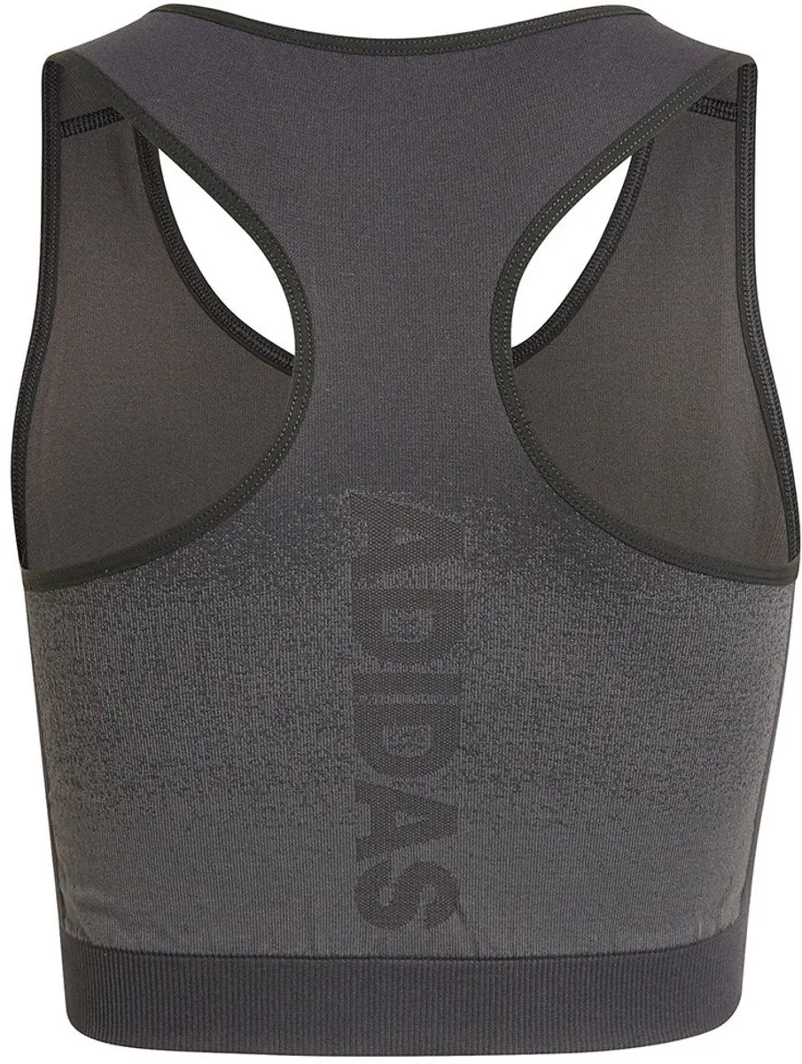 Adidas Aeroknit Mouwloos T-shirt 128 - Meisjes - Grijs