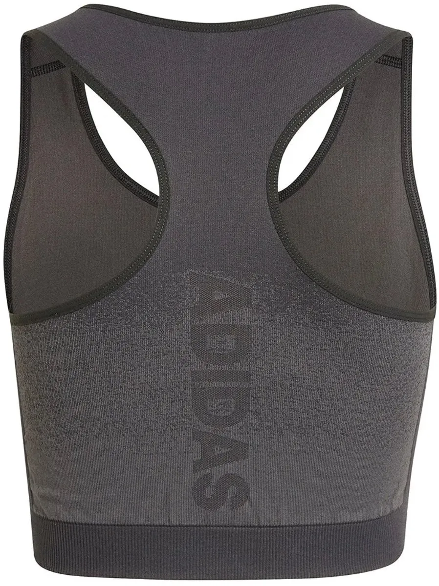 Adidas Aeroknit Mouwloos T-shirt 128 - Meisjes - Grijs