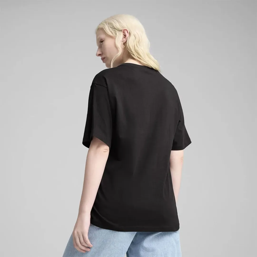 PUMA Ess N1 Logo Relaxed T-shirt - Zwart S
