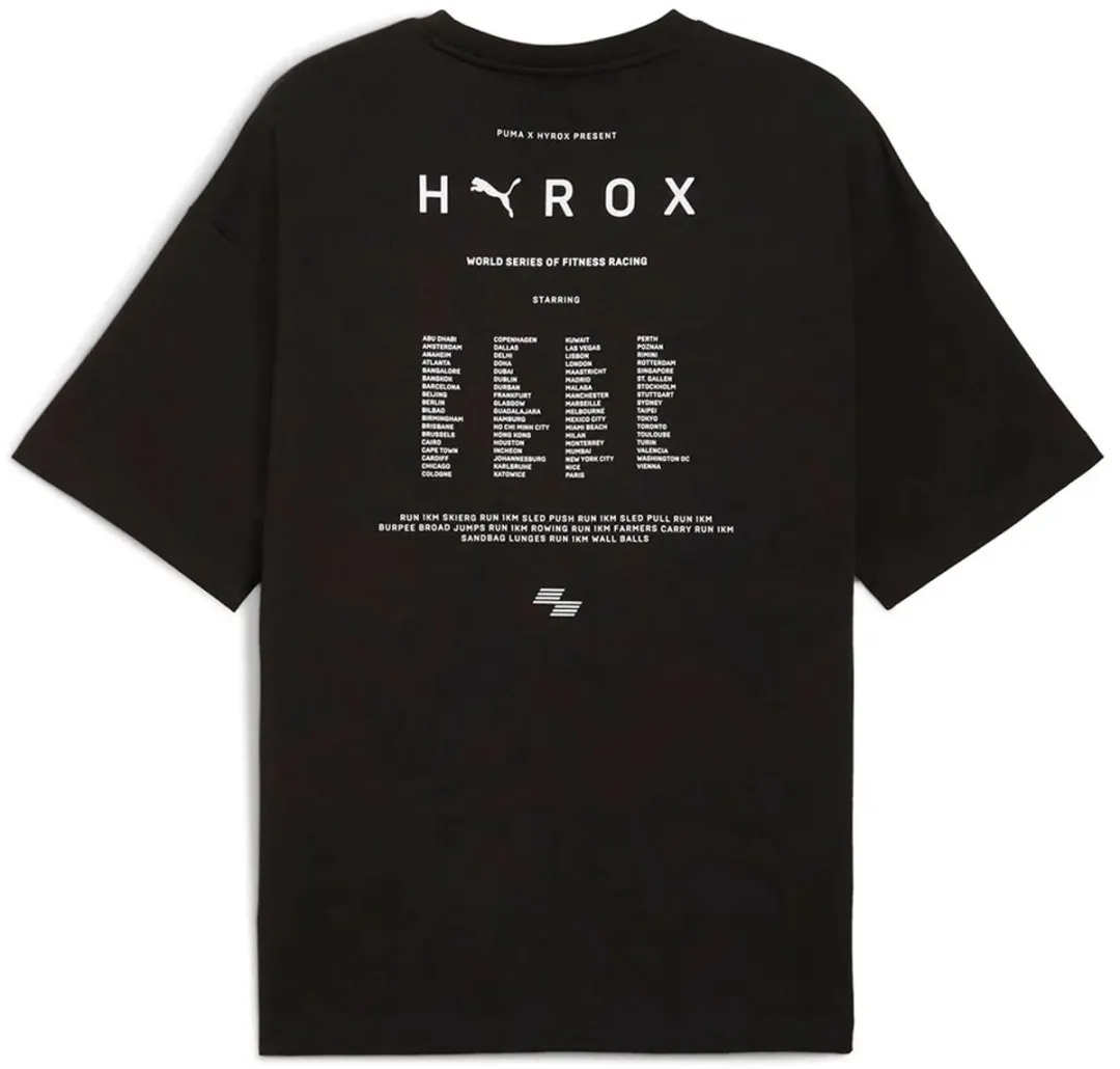 PUMA x HYROX Lifestyle Heren T-shirt - Puma Black