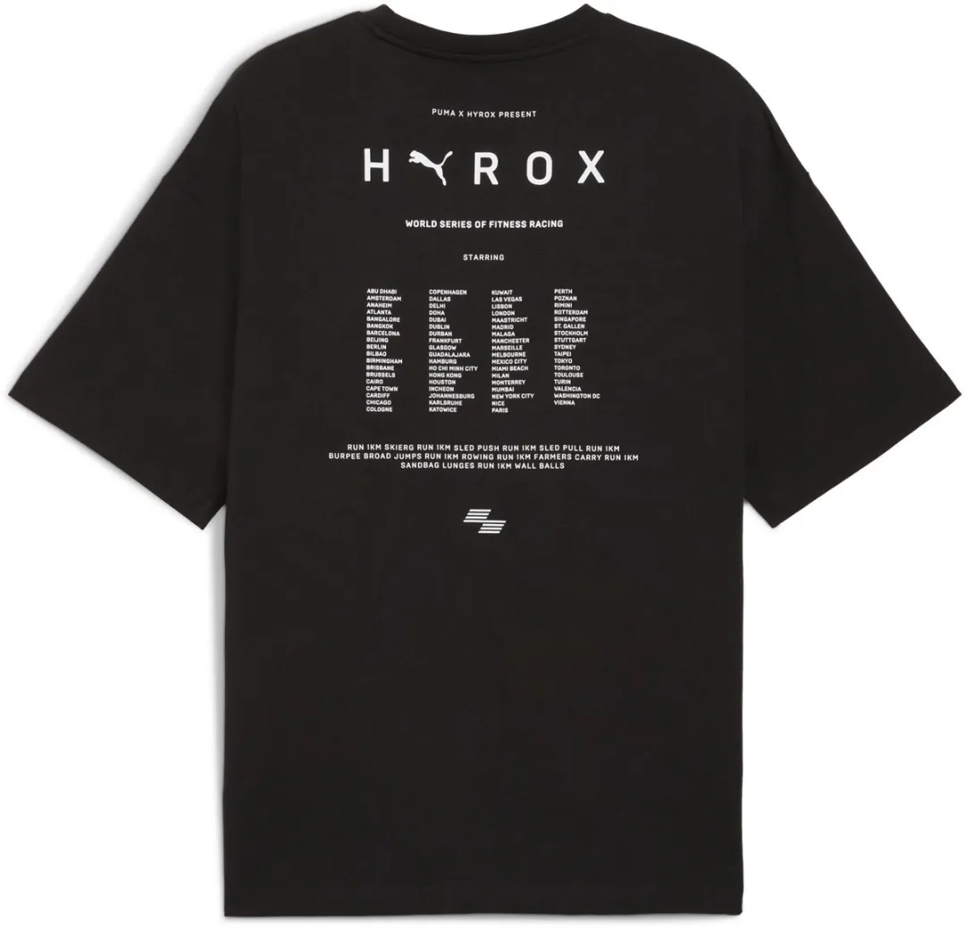 PUMA x HYROX Lifestyle Heren T-shirt - Puma Black