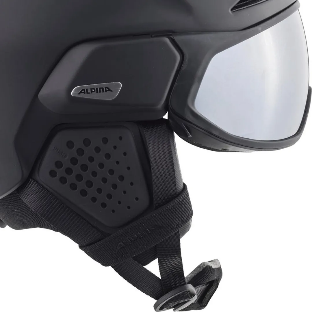 Alpina Alto V Skihelm - Maat M - Zwart Matt