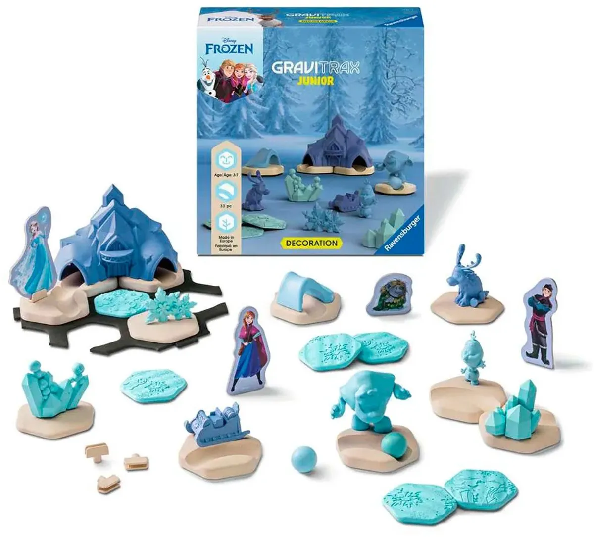 Ravensburger GraviTrax Junior Disney Frozen Uitbreiding - 2 Baandelen - Meerkleurig