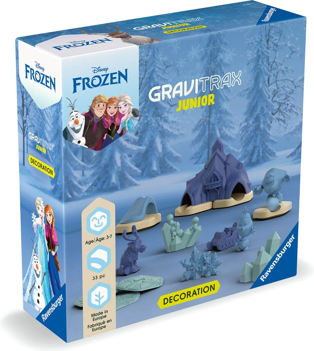 Ravensburger GraviTrax Junior Disney Frozen Uitbreiding - 2 Baandelen - Meerkleurig