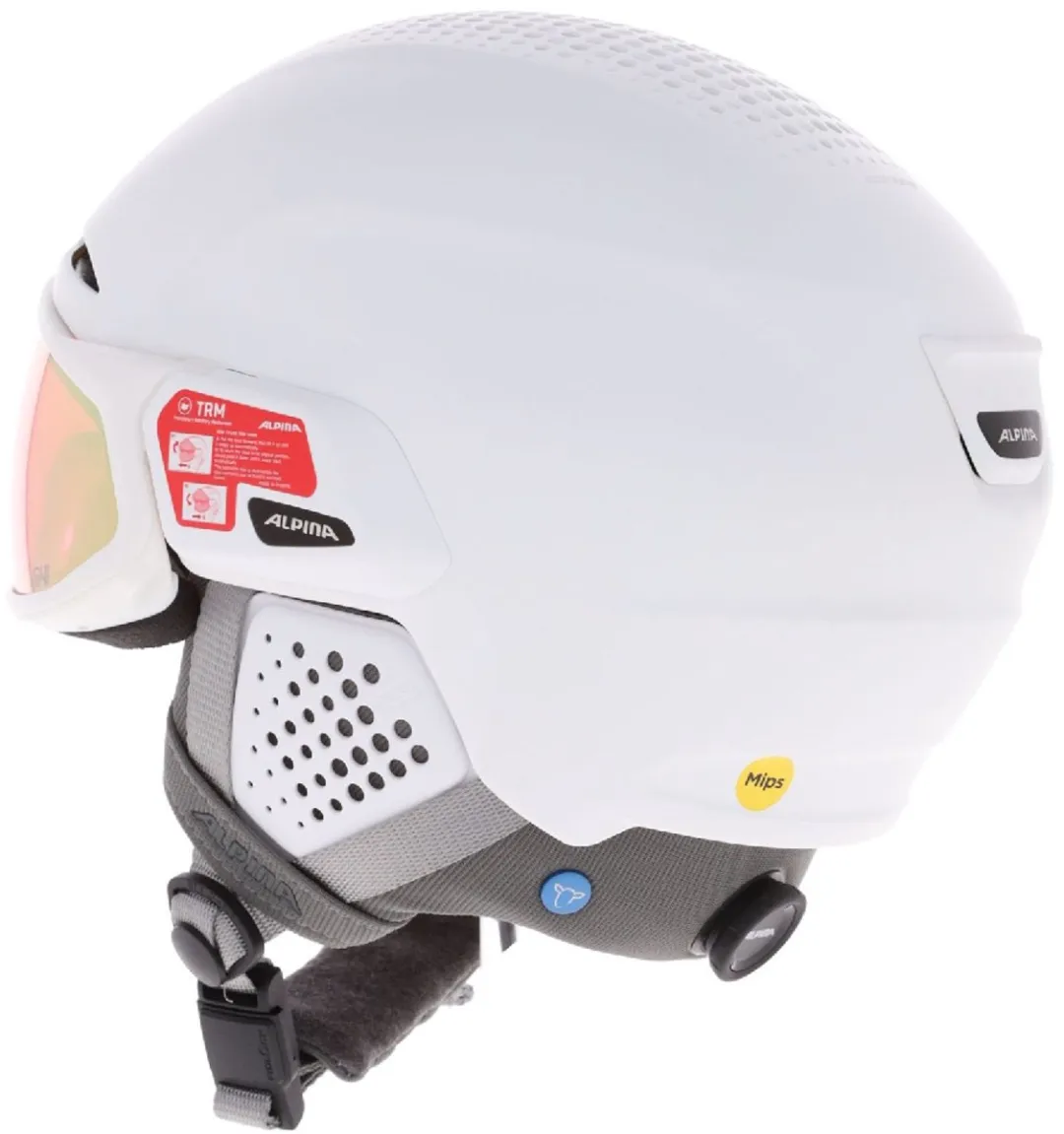Alpina Oro QV MIPS Skihelm S - Wit - afbeelding 5 van 6