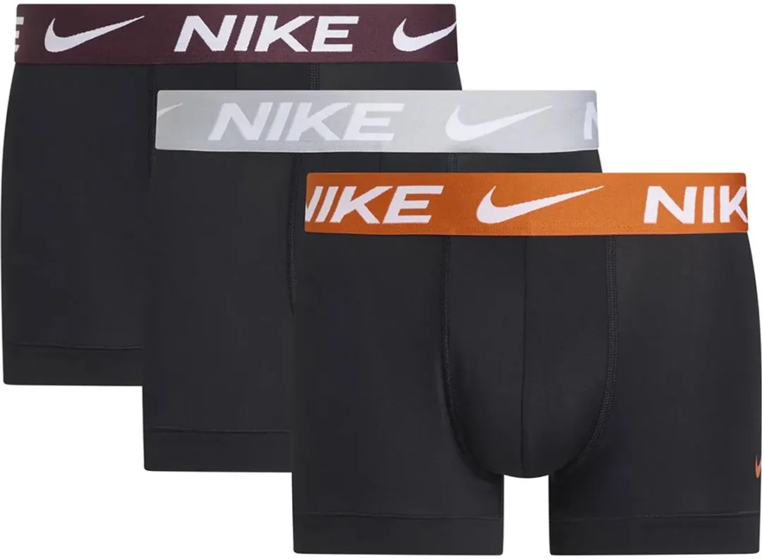 Nike Dri-FIT Es Trunk Boxers - 3 Stuks - Zwart/XL
