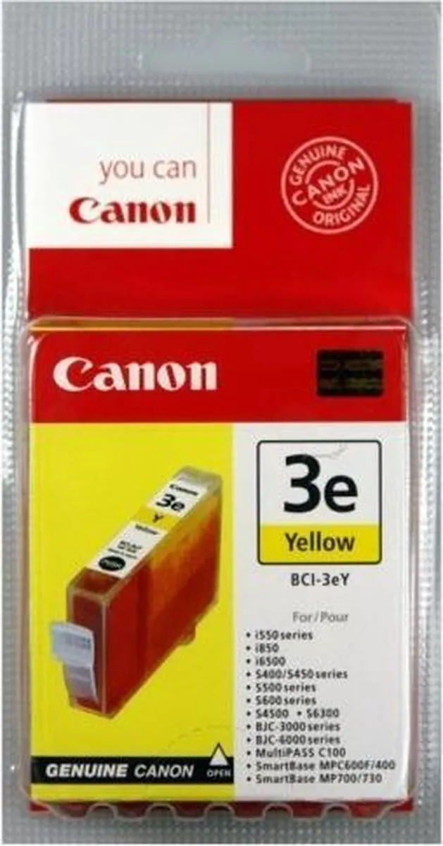 Canon BCI-3EY Inktcartridge Geel - 4ml