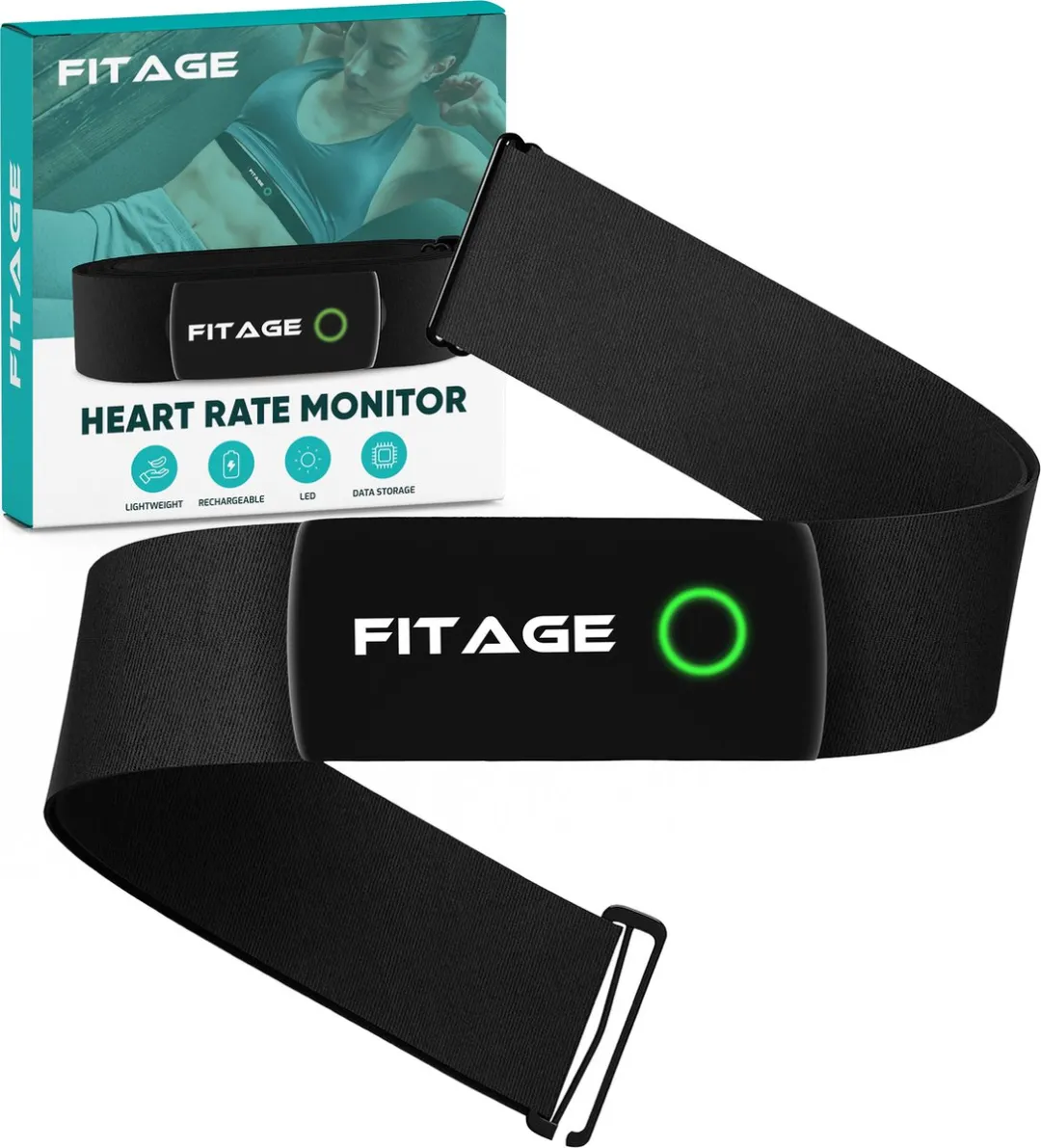 FITAGE Hartslagmeter XXL HRM-DUAL