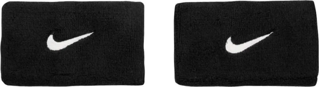 Nike Swoosh Dubbelbrede Polsbandjes - One Size - Zwart