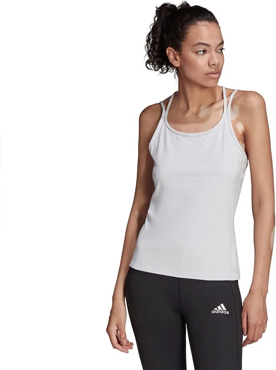 Adidas Slim Mouwloos T-shirt S - Dash Grey