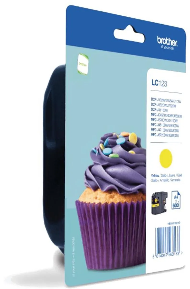 Brother LC-123YBP- Inktcartridge / Geel