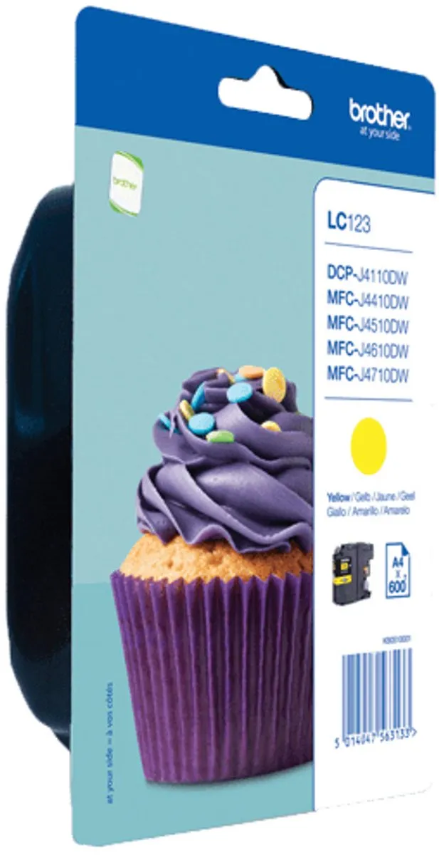 Brother LC-123YBP- Inktcartridge / Geel