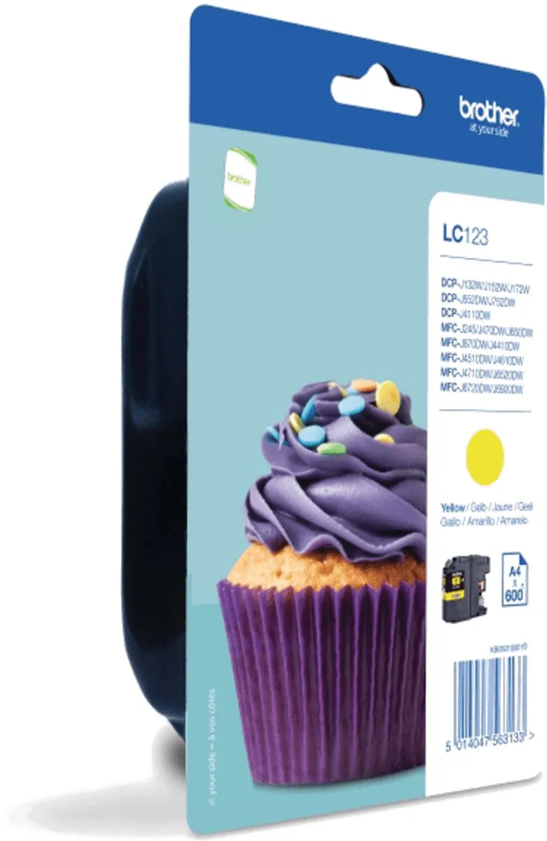 Brother LC-123YBP- Inktcartridge / Geel