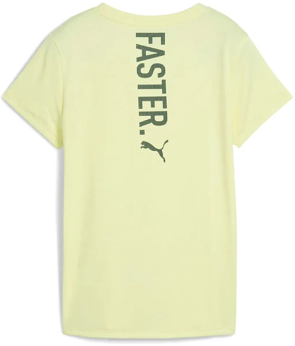 PUMA Graphics Run Forever Faster T-shirt - Geel - L
