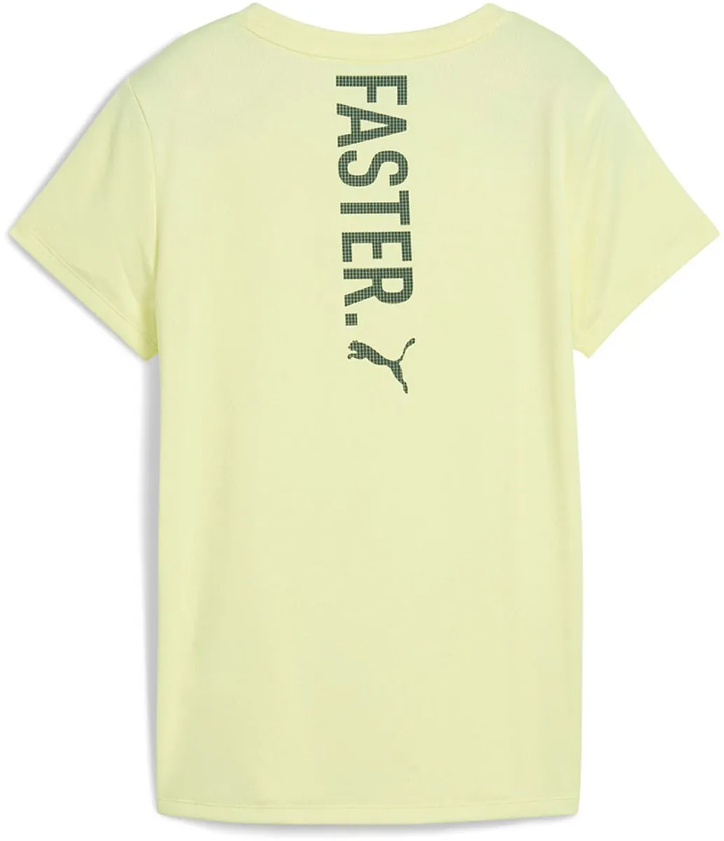 PUMA Graphics Run Forever Faster T-shirt - Geel - L