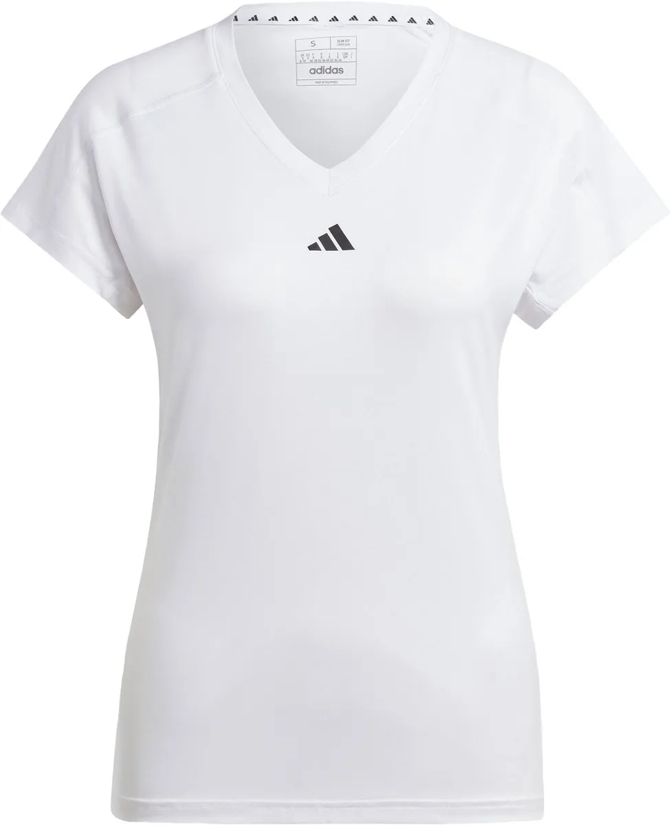 Adidas Performance AEROREADY V-hals T-shirt HR7878 - Wit - Dames XL