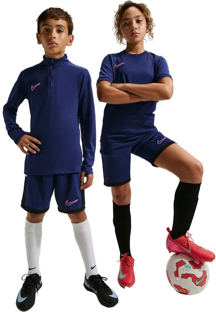 Nike Academy Junior Voetbalshort 128 - Blauw/Wit/Rood