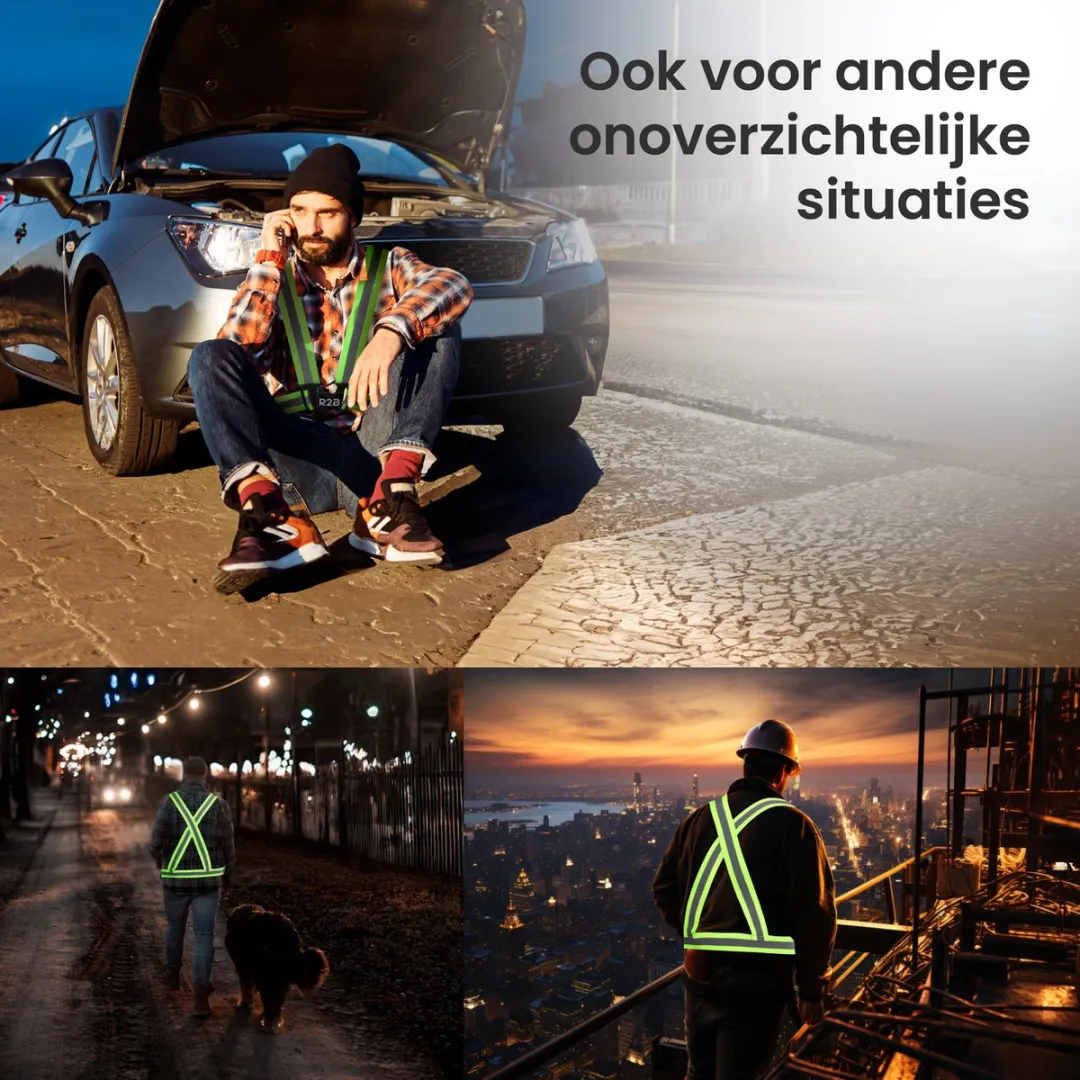 R2B Reflecterend Hardloopvest - Geel