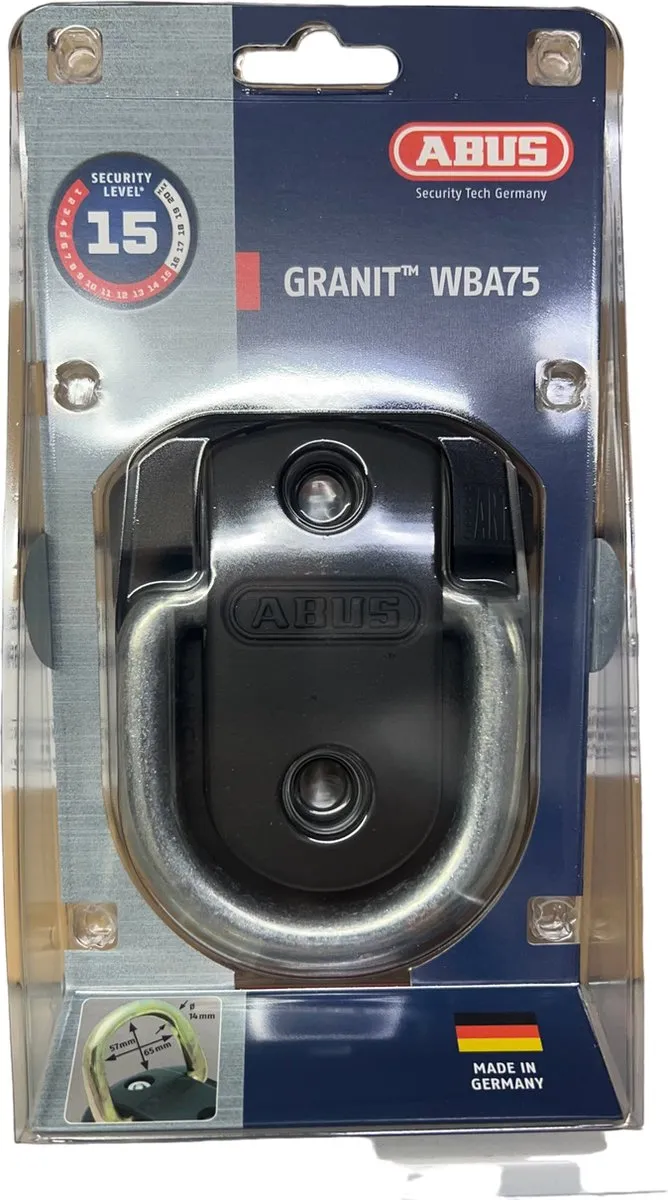 ABUS Granit WBA75 Wandanker - 1 Stuks - Zwart