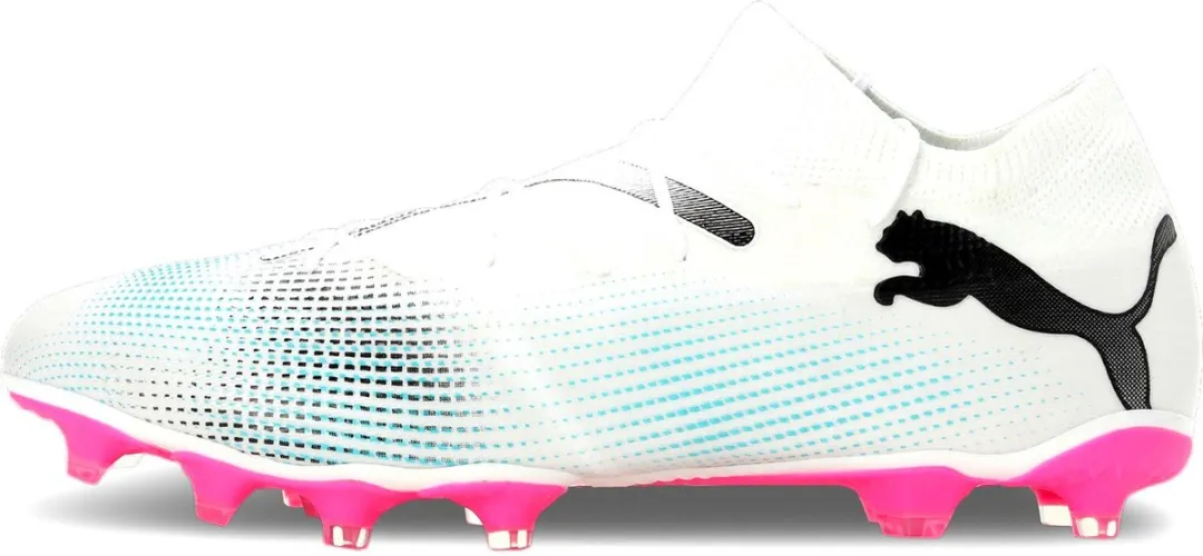PUMA Future 7 Match FG/AG Heren Sportschoenen 44 - Wit/Zwart/Poison Pink