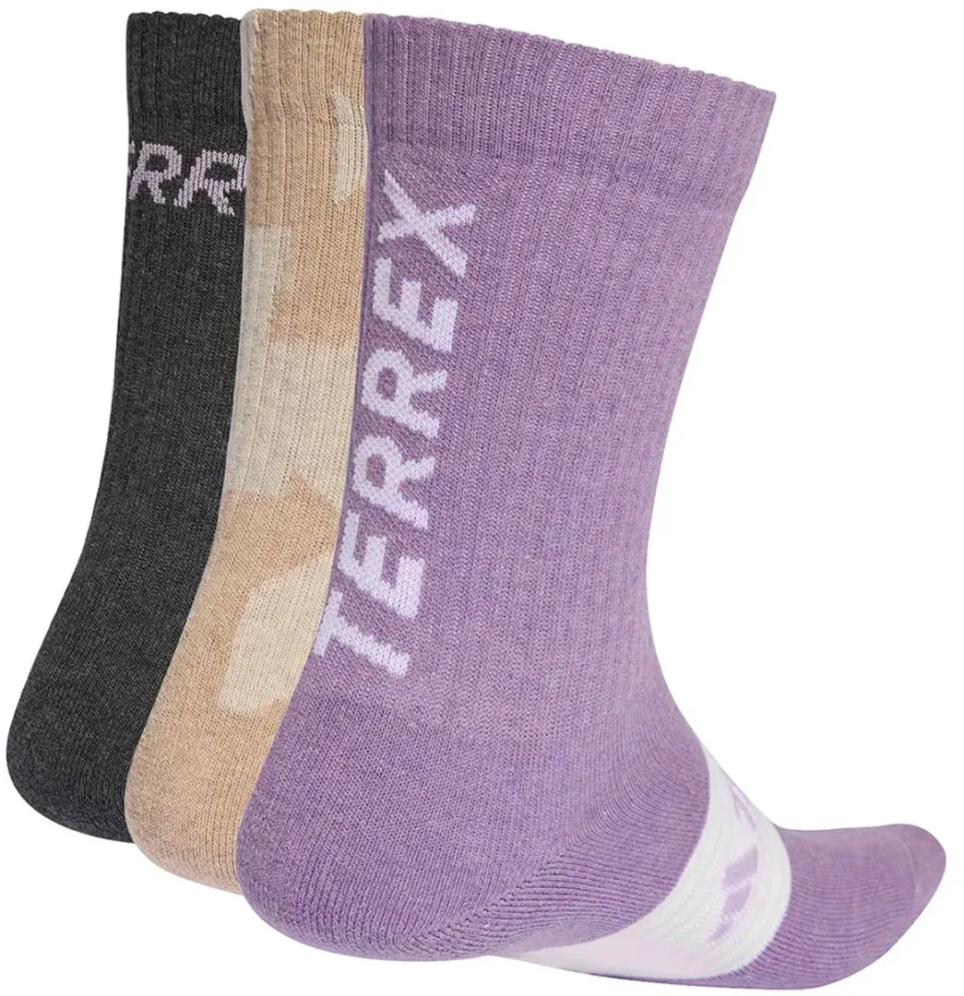 Adidas Terrex Multi Crewsokken - 3 Paar - Wonder Taupe/Grey Six/Powder Plum