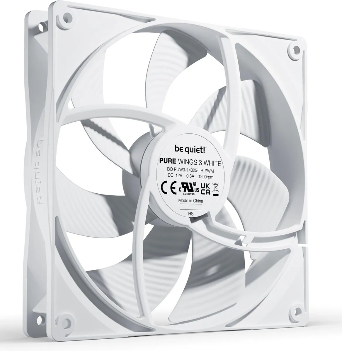 be quiet! Pure Wings 3 BL112 Ventilator 140mm - Wit