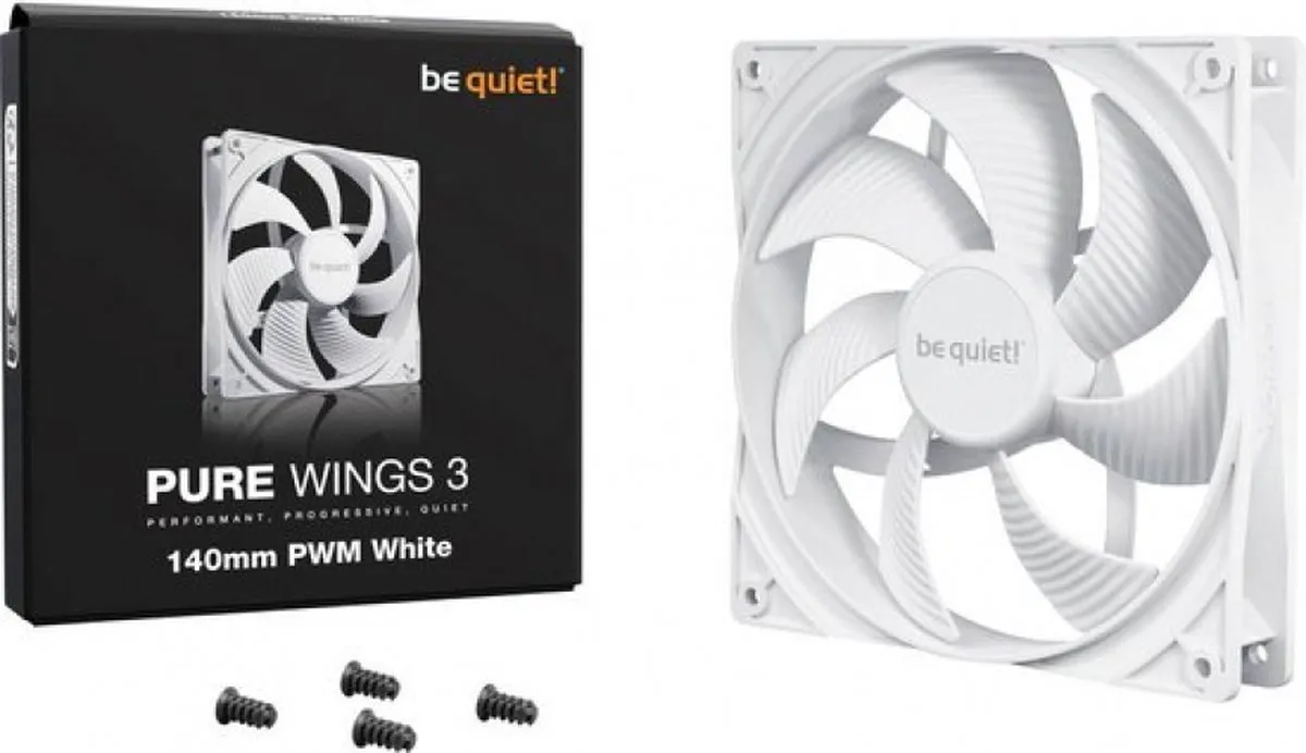 be quiet! Pure Wings 3 BL112 Ventilator 140mm - Wit